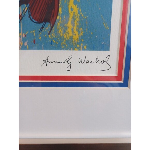 Superman Plate Signed Framed Giclee by Andy Warhol - Authentic Warhol! - Picture 2 of 8